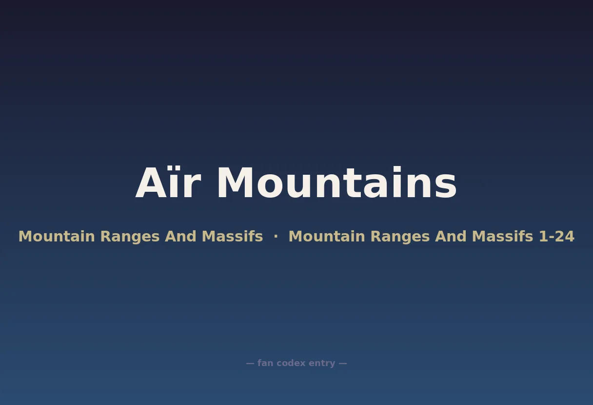 Aïr Mountains