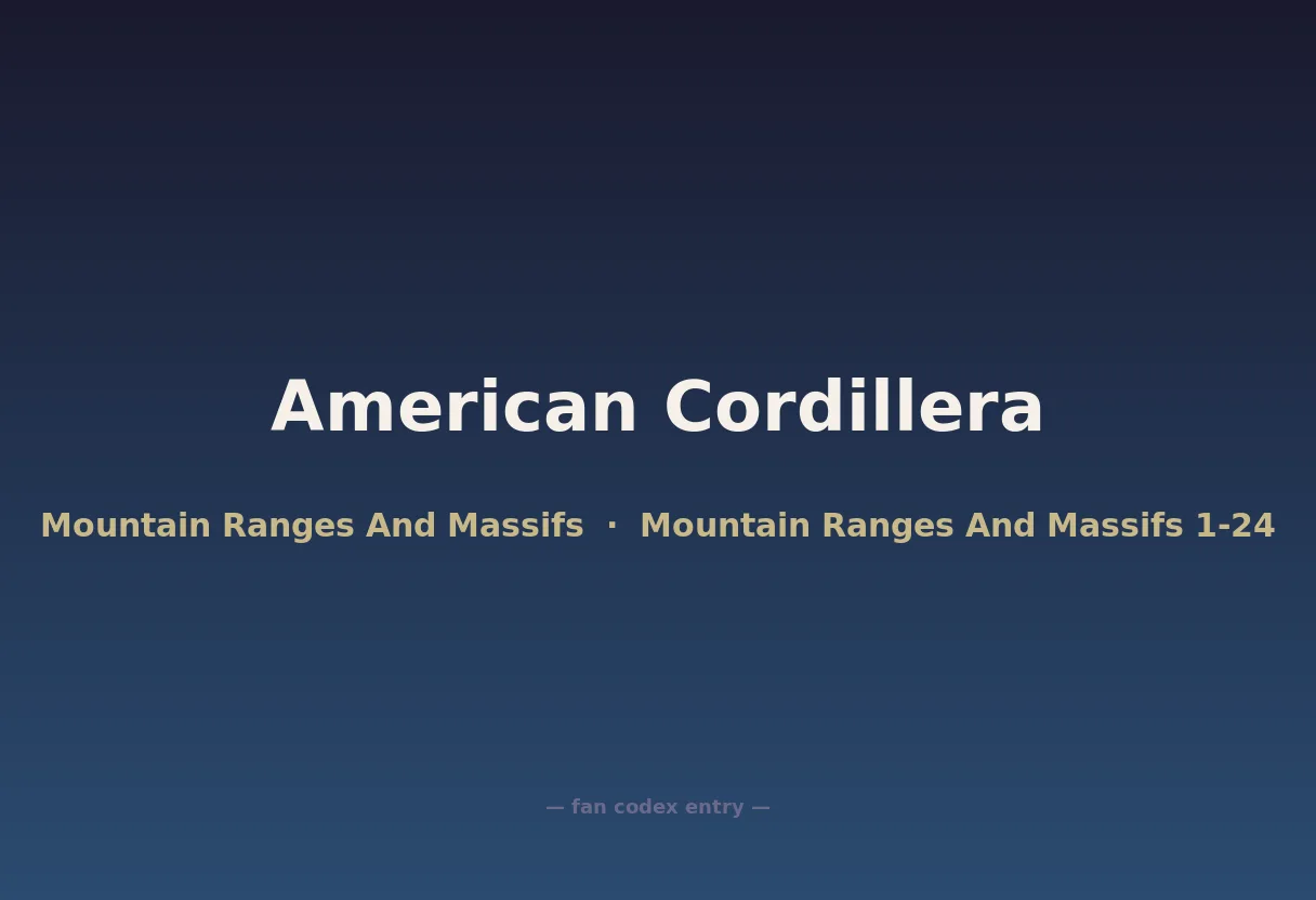 American Cordillera
