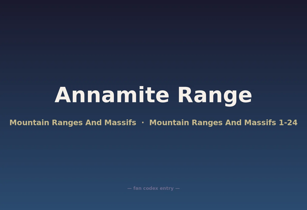 Annamite Range