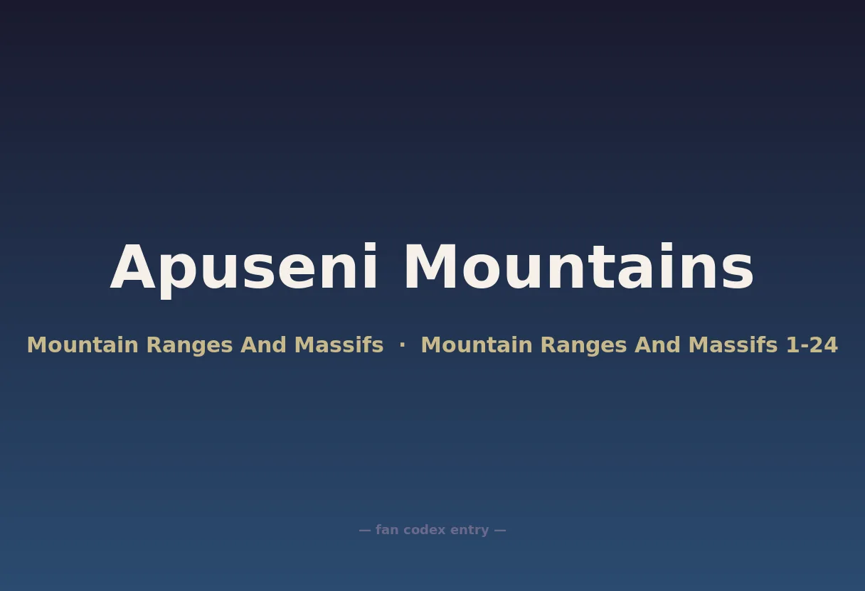 Apuseni Mountains