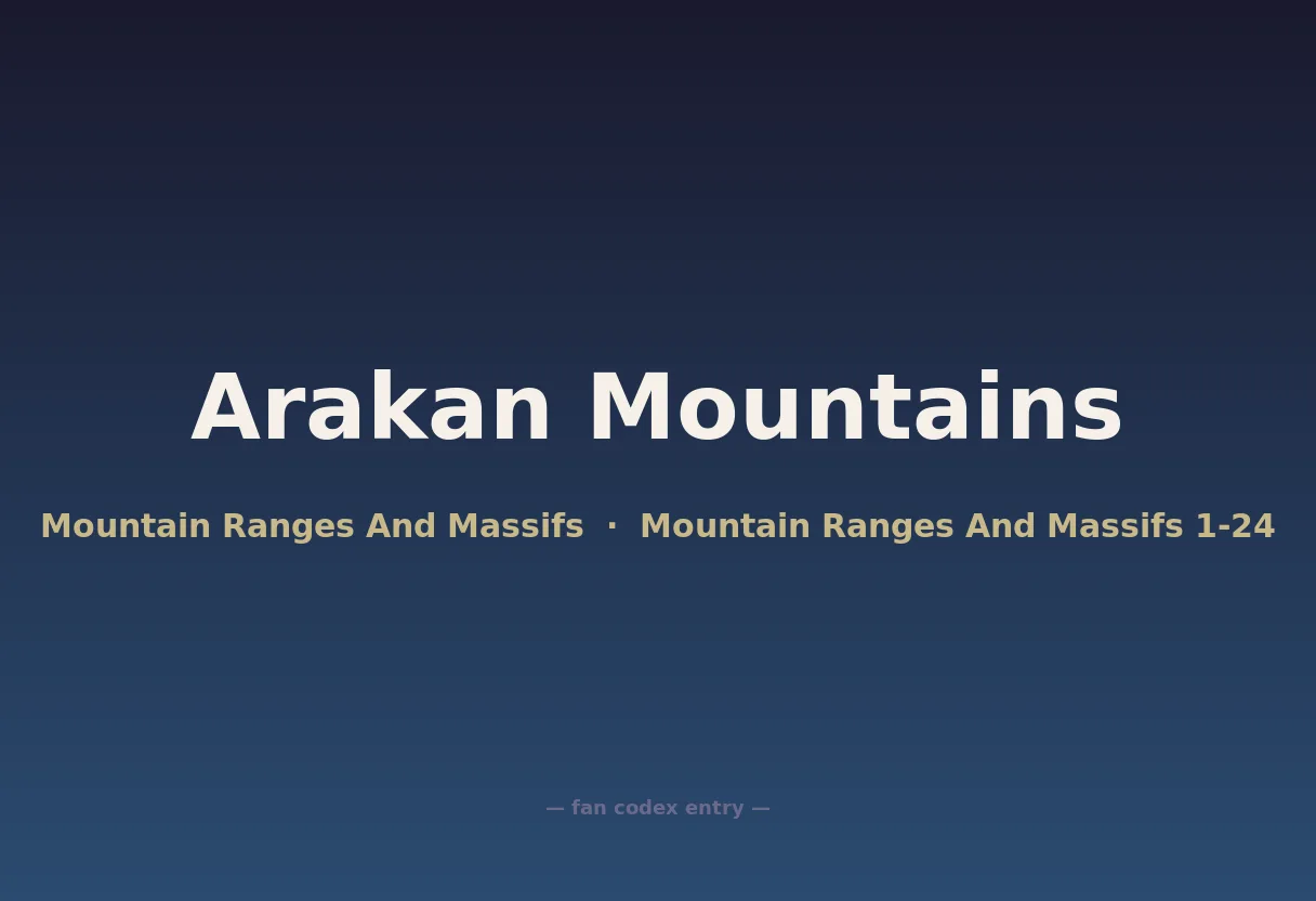 Arakan Mountains