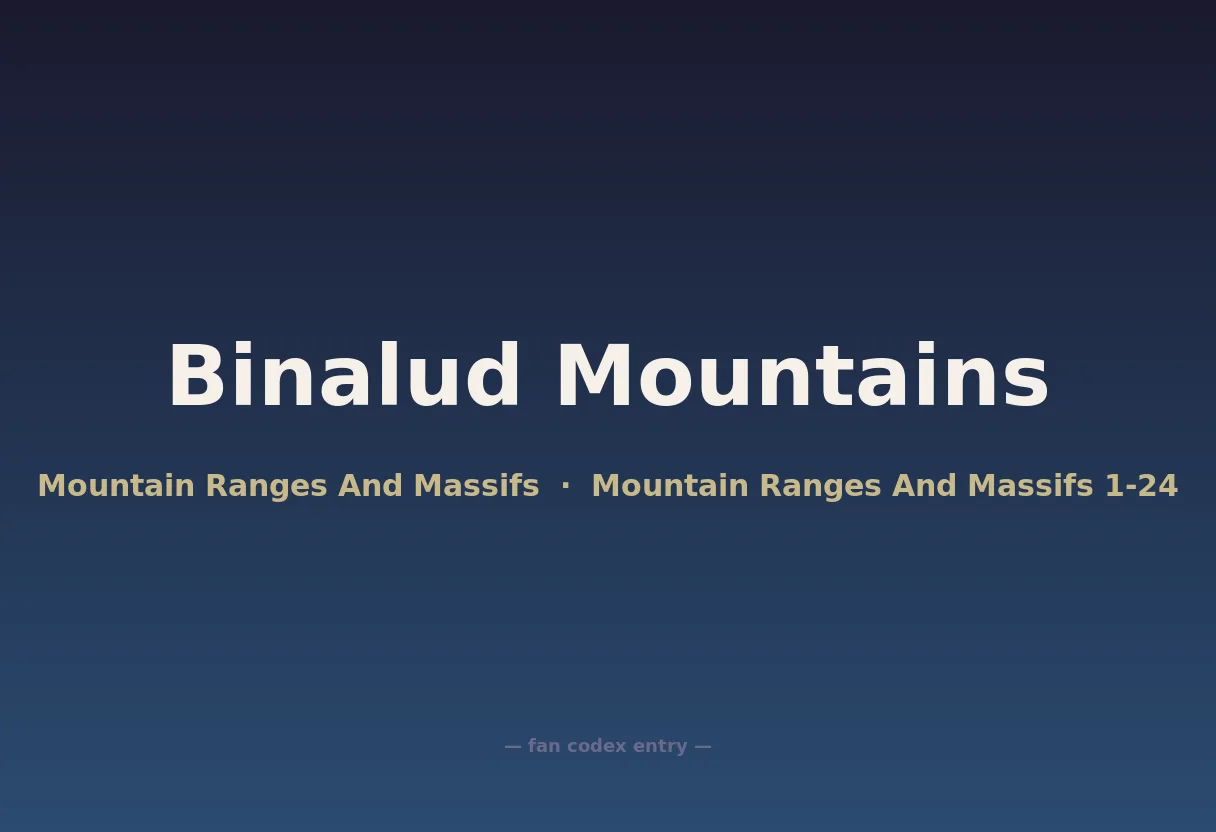 Binalud Mountains