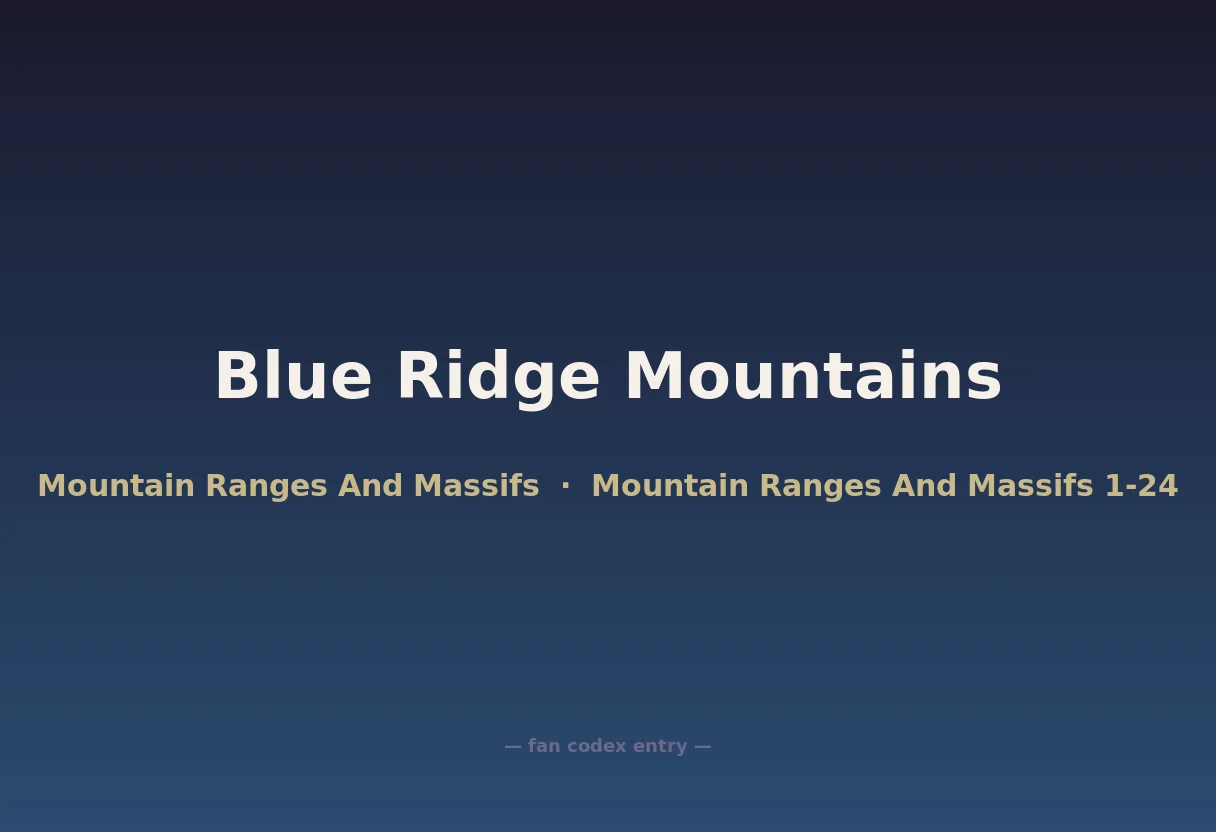 Blue Ridge Mountains