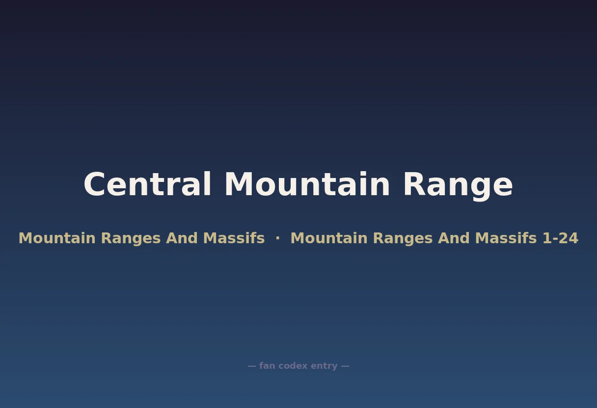 Central Mountain Range
