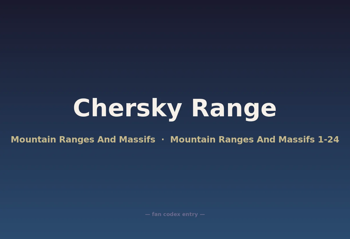 Chersky Range