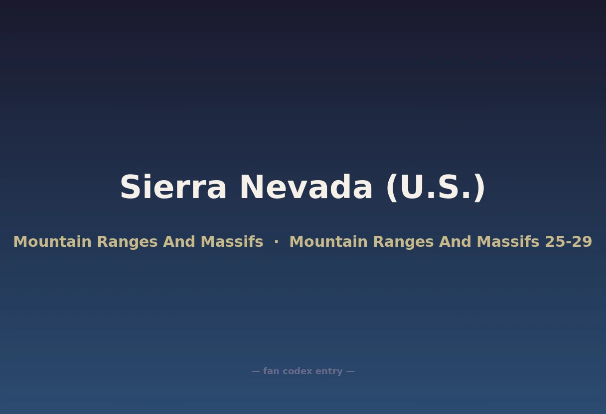 Sierra Nevada (U.S.)
